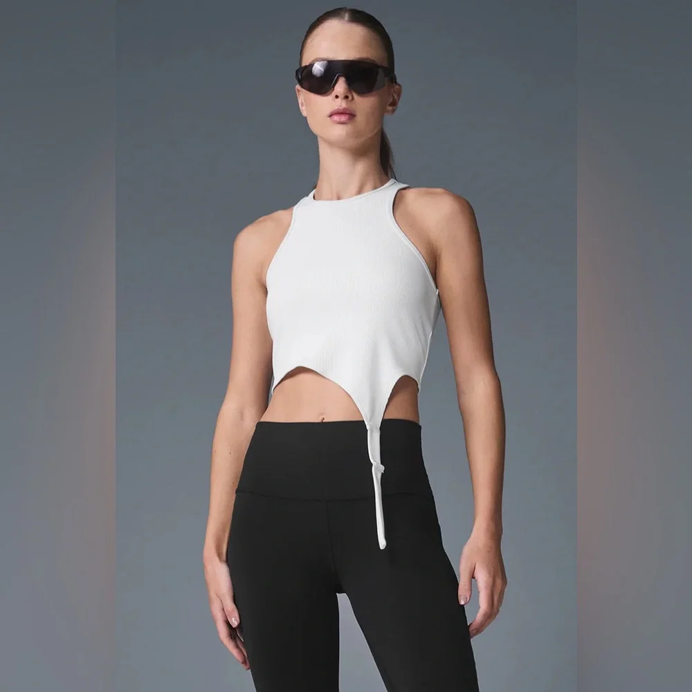 ALO YOGA | ✨NEW✨ Alosoft Ribbed Revelation Tank in White